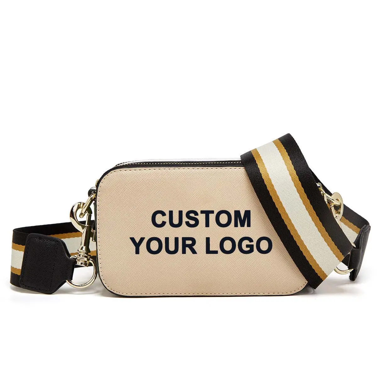 Customize logo women leather crossbody shoulder bag small sling bag mini square camera purse handbag for ladies