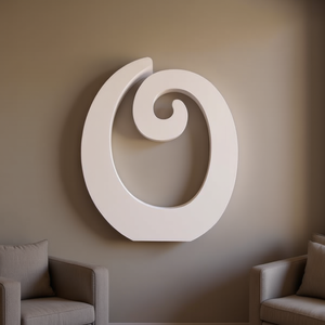 Lettera Decorativa O di Ilan 14,5 Cm Bianca, Arte da Parete per Arredamento Casa - Product Image 2