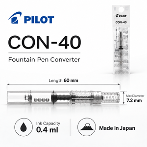 Recarga de Tinta para Plumas Estilográficas, Convertidor Rotatorio de Plástico Transparente <span class=keywords><strong>Pilot</strong></span> CON-40 - Product Image 3