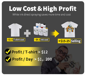 Imprimante DTG industrielle A3 A4 I3200HD 2 têtes, imprimante textile directe sur vêtement Artisjet 3000T - Product Image 2