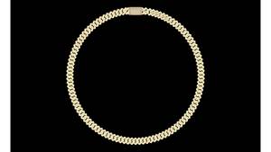 สร้อยคอเพชร2แถวหรูหราประดับห้องแล็บสุดหรูโซ่สีทองเงินสเตอร์ลิงสร้อยคอแฟชั่นฮิปฮอปสำหรับงานปาร์ตี้งานหมั้น - Product Image 2