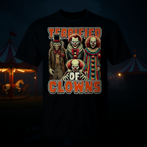 Camiseta con estampado de Payaso Aterrador, Ropa Promocional para la Fobia al Payaso - Product Image 3