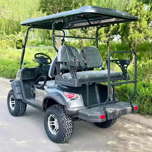 Voiturette de <span class=keywords><strong>golf</strong></span> électrique tout-terrain 4 places, 48V 72V 96V, robuste, avec auvent et siège arrière rabattable - Product Image 4