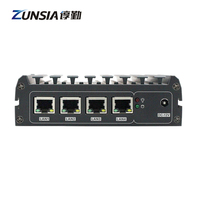 Zunsia Barato PfSense Firewall Router Mini PC J1900 J4125 4xIntel I226 2,5G LAN NVMe OPNsense Industrial Fanless Nano Mini PC