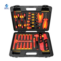 Jeu de clés à douille isolées HTL 27 pièces pour énergie nouvelle 1000V, pour mécaniciens automobiles et outils de réparation de carrosserie