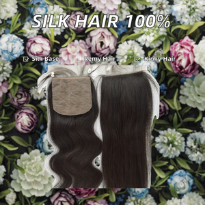 Cabello Humano Chino 100% Remy, Cierre de Base de Seda, Lacio Rizado, Tamaño 4x4, Parte Media, Cabello Virgen, Trama Doble a Máquina, Todos los Colores - Product Image 2