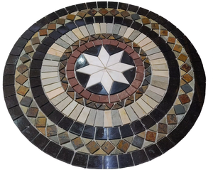 बोटन पत्थर प्राकृतिक पत्थर ड्राइववे जल जेट पदक प्रकार मिश्रित गोल ग्रेनाइट पैवर्स परिपत्र कम्पास पत्थर - Product Image 4