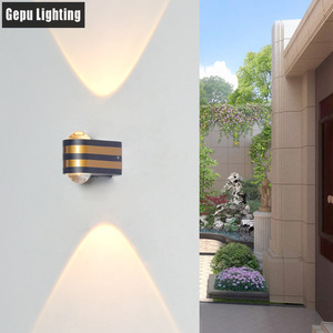 Applique murale extérieure LED Gepu à double tête, étanche, pour cour, couloir, extérieur - Product Image 3