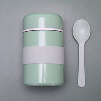 2025 nouveau chauffe-flacon alimentaire thermique en acier inoxydable de haute qualité conception sous vide boîte à lunch conteneur couvercle en plastique pour le stockage des aliments
