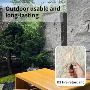 Giá bán buôn ngoài trời Trọng lượng nhẹ đá tấm Tường cho tường PU văn hóa đá - Product Image 2