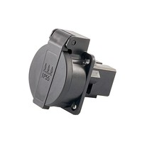 ZNPON impermeable IP54 Japón enchufe para enchufe tipo B, a prueba de polvo impermeable Japón enchufe con cubierta Z134W