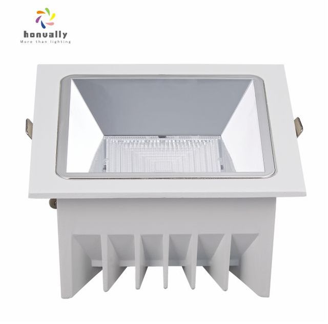 10W High Lumen LED Downlight 3000LM, Compatible for Supermarket Shelving Lighting, 220V 90CRI IP20 Commercial Downlight Supplier