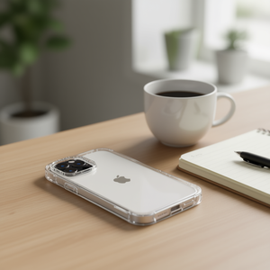 Custodia in acrilico DAM per iPhone 14 Max con interno in TPU anti-impatto - Product Image 3