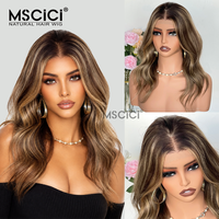Perruques en cheveux humains bruts européens, Balayage Miel, Ondulation naturelle, Lace Front 13x4, Dentelle HD, Sans colle, Nœuds pré-décolorés, Ligne de cheveux naturelle