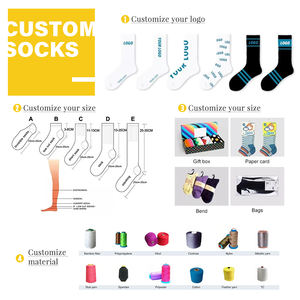 Personalized Custom Cotton Embroidered Men <strong>Sox</strong> Quarter Crew Gym Custom Running Socks with Logo - Product Image 5