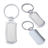 Porte-clés de voiture en alliage personnalisé en forme de logo gravé au laser porte-clés de voiture porte-clés de sublimation en métal vierge