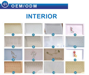 โลงศพไม้มะฮอกกานีเคลือบเงา ปรับระดับได้ พร้อมอุปกรณ์ทองเหลืองโบราณ เป็นมิตรกับสิ่งแวดล้อม สำหรับเด็กและผู้ใหญ่ งานศพอย่างเป็นทางการ - Product Image 4