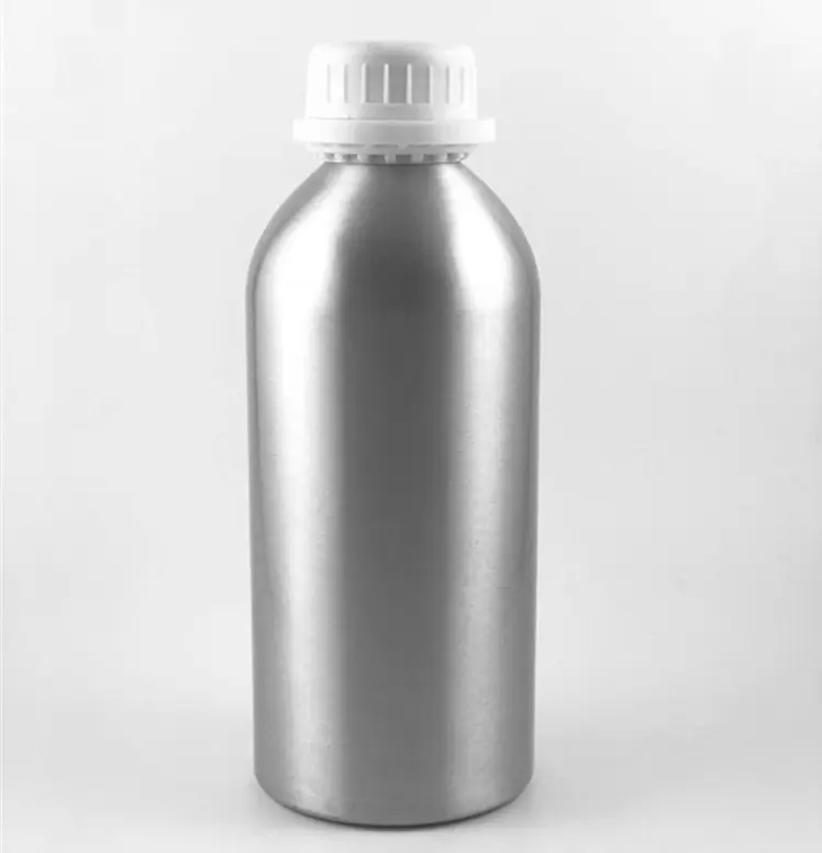 500ml Flasche aus gebürstetem Aluminium mit manipulation sicherem Material