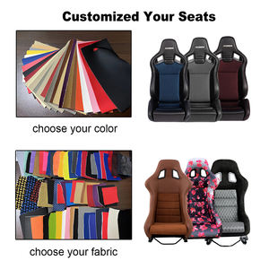 Jbr1039r Universele Aangepaste Kleur Schuifregelaar Houndstooth Zwarte Glasvezel Rug Bucket Racing Seat - Product Image 6