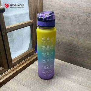 Botella de Agua Deportiva Portátil de Acero Inoxidable 304, Ecológica, Duradera, con Color Degradado, para Exteriores, de Gran Capacidad y Aislada - Product Image 2