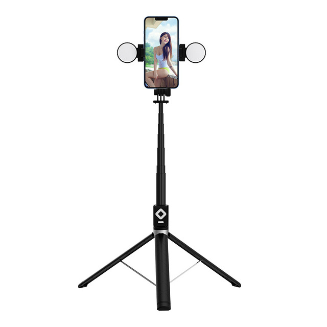 Selfie Stick 1.7m Metal Rotatable Reinforced Tripod Table Lamp Mental Live Broadcast Fill Light Tripod