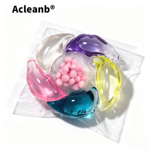 AcleanB Capsule a 6 Scomparti con Perle Profumate, <span class=keywords><strong>Detergente</strong></span> in Confezione Convenienza |   5 Funzioni Liquide + 1 Nucleo Fragrante |   Cura Totale 6-in-1 |   A Bassa Schiuma | - Product Image 1