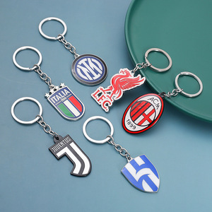 Llavero Metálico Colorido de la Selección Nacional de Fútbol para Fanáticos del Barcelona, Colgante de Aleación de Zinc, Regalo Moderno y Sencillo - Product Image 2