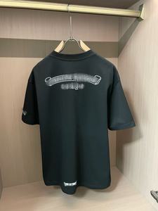 Camiseta Oversize para Hombre con Estampado de Letras Góticas, 100% Algodón, de Alto Gramaje, Lavada, Transpirable, Diseño Liso, Estilo Urbano, para Dropshipping - Product Image 3