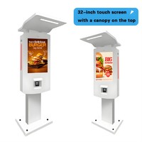Étanche IP65 Nouveau design Lecteur de commande en libre-service Machine de paiement extérieure Signalisation de commande rapide avec système Windows Android