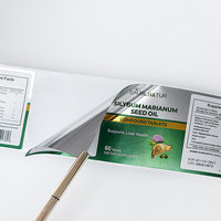 Étiquette en vinyle imperméable imprimée personnalisée Étiquette de produit pharmaceutique de santé UV de haute qualité