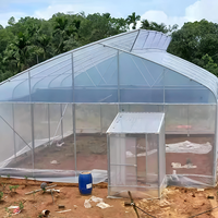 Serre agricole personnalisée à meilleur prix d'usine Serre en dents de scie en acier galvanisé à chaud de qualité supérieure pour la zone tropicale