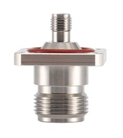Conectores Coaxiales RF Impermeables IP68 de Alta Calidad, Adaptador Hembra N a Hembra SMA, 25 Cuadrados, 50 Ohmios, Adaptador de Brida de 3.5 mm, DC-11 GHz