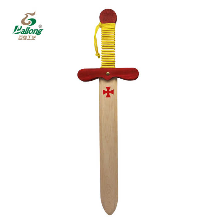 Factory Custom Wooden Toy Swords Knife Colorful Gift Souvenir Children Wooden Handicraft
