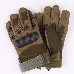 Gants tactiques DFTG201 pour sports de plein air, équitation, camping, à doigts entiers, avec protection des articulations, couleur kaki, vert sport, noir, en stock - Product Image 2