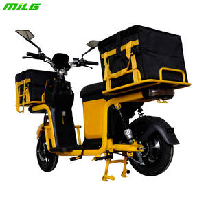 Moto cargo jaune 1500W pour livraison de pizzas, cyclomoteur <span class=keywords><strong>CH</strong></span> pour femmes - Product Image 1