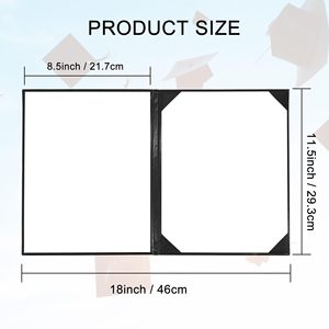 Protège-diplôme multi-angles en cuir personnalisable avec logo OEM pour certificats et diplômes - Product Image 2