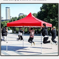 Tente pliante personnalisée 3x3m, tente de stand d'exposition en tissu Oxford, abri publicitaire portable pour l'extérieur