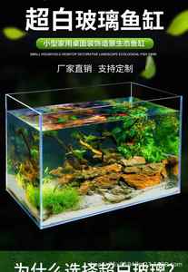 Vente en gros d'usine d'accessoires pour aquariums, élevage de poissons, réservoirs d'aquariums en verre transparent carrés, aquariums de bureau en verre personnalisés - Product Image 2