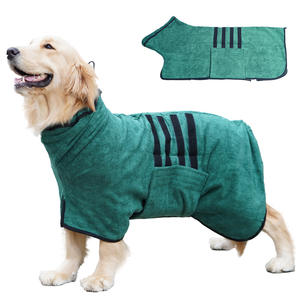 Vente en gros Peignoir pour chien Microfibre <span class=keywords><strong>gris</strong></span> doux ajustable XXL Serviette de bain pour grand chien pour Golden Retriever Husky <span class=keywords><strong>Labrador</strong></span> - Product Image 2