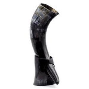 Support de corne à boire de Style religieux nautique peint à la main artisanat naturel écologique pour la décoration de la maison animal de noël - Product Image 6