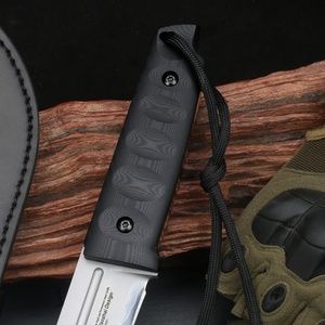 Cuchillo de Hoja Fija de Acero Inoxidable KIRISHIMA2, Mango G10, Multifuncional, para Supervivencia al Aire Libre, Camping, Caza, Personalizable, Grado OEM - Product Image 3