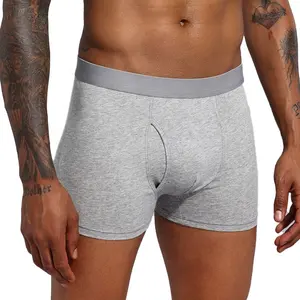 Mềm Mại Thoáng Khí Cotton Tùy Chỉnh Logo Riêng Của Bạn Boxer Shorts Bông Vải