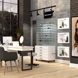 Tùy chỉnh kính hàng đầu thiết kế quang hiển thị Tủ 5 tầng gỗ trắng kính hiển thị tủ với nhung Khay ngăn kéo - Product Image 4