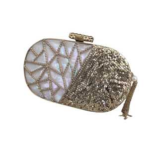 Bolso de mano con cuentas informal para mujer, bolso de mano con cierre abierto precioso, diseño al mejor precio para exportar para fiestas nocturnas - Product Image 1