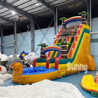 Toboggan aquatique gonflable géant écologique commercial et château gonflable avec garantie de 3 ans pour adultes