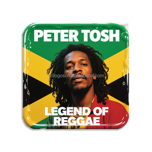 Hot Sale <strong>Rasta</strong> Colors Customized Magnetic Beer Opener Metal Tourist Souvenir Gift Items Jamaica Fridge Magnet Bottle Opener - Product Image 2