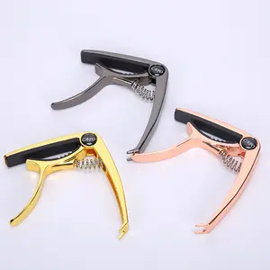 Çinko Metal gitar Capo Pick tutucu ile çinko alaşım Capo akustik gitar/ukulele/elektro gitar