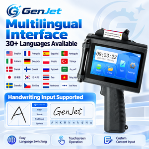 GenJet Handgehaltener Großschrift-Tintenstrahldrucker mit 50 mm Druckhöhe für Karton Chargendatum Logo QR-<span class=keywords><strong>Code</strong></span> und Barcode-Markierung - Product Image 4