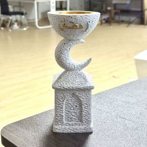 Decorazioni per il Ramadan Bruciatore di Incenso a Forma di Moschea con Luna Crescente Stile Arabo Fragranza per la Casa Decoro Mediorientale Regalo - Product Image 4