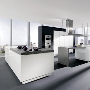 Mueble <span class=keywords><strong>de</strong></span> <span class=keywords><strong>Cocina</strong></span> Moderno y Ecológico <span class=keywords><strong>de</strong></span> Madera Contrachapada con Acabado UV y Revestimiento para Apartamentos y Villas - Product Image 4